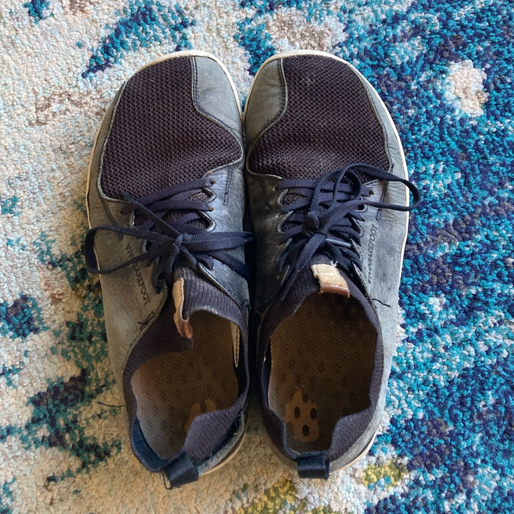 Vivo Barefoot Black primus knit leather, size 43 EU Men’s